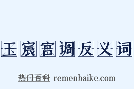 玉宸宫调反义词是什么意思的图片